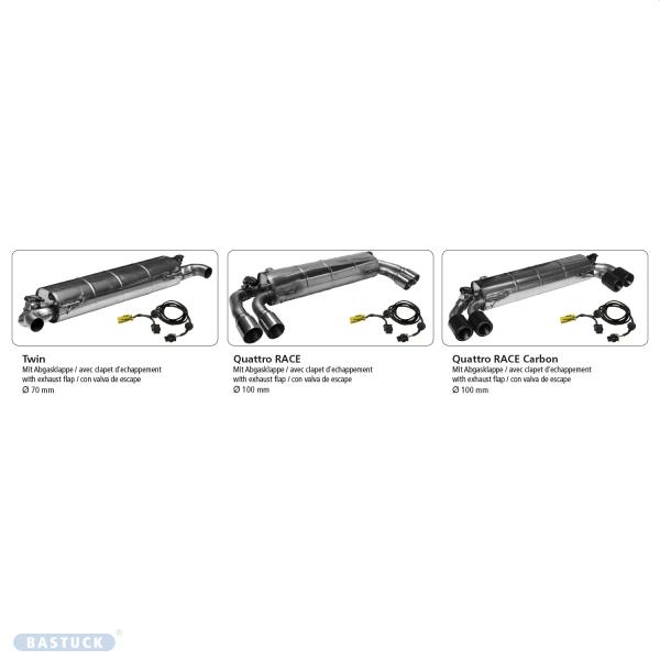 Endschalldämpfer für OEM-Heckschürzen-Blenden
