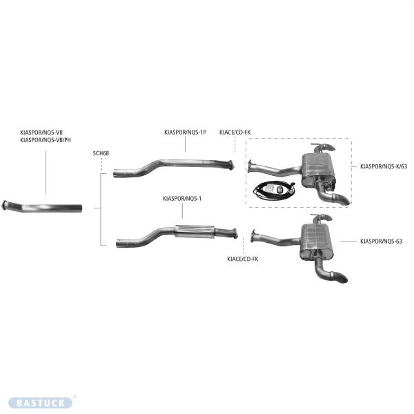 Verbindungsrohr für Hybrid