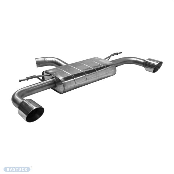 Endschalldämpfer, Endrohr Silber
