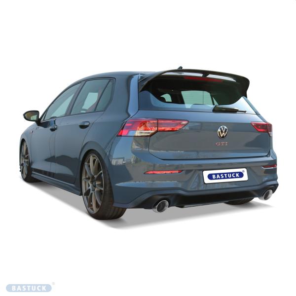 Endschalldämpfer mit Klappe, Endrohr Carbon