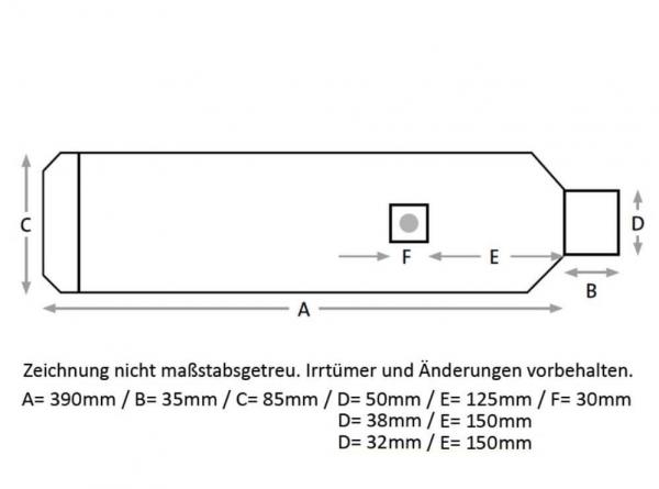 EVO1-ECO-Kat, ø85 mm, Anschluss 50/38/32 mm