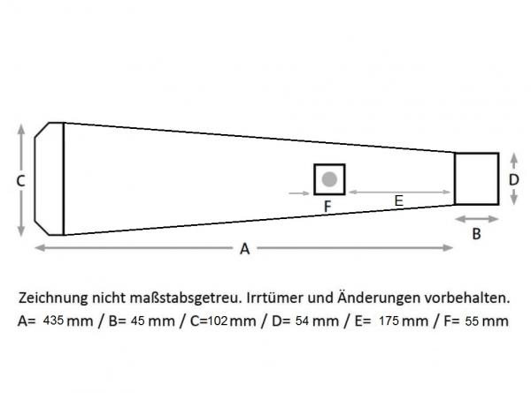 Megaphone-ECO-Kat, ø102 mm, Anschluss 54 mm