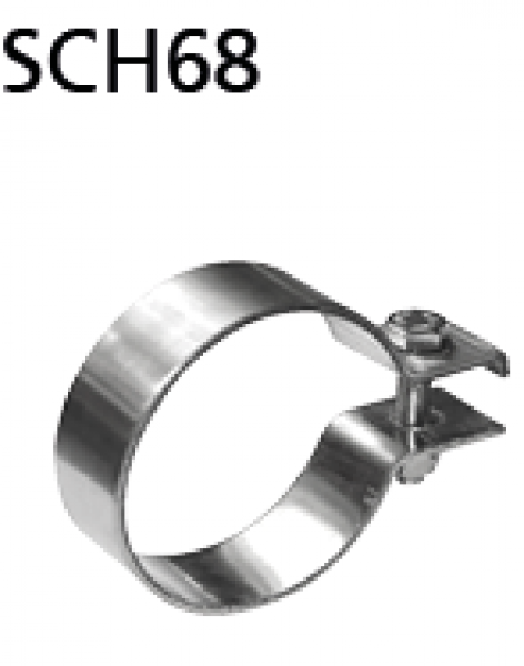 Auspuffschelle Edelstahl Ø 68 - 73 mm